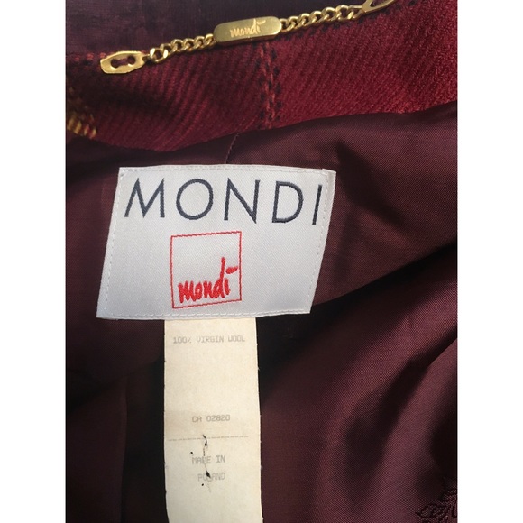 SOLD❌Mondi EUR Vintage Plaids WoolBlazerOversized - Picture 7 of 10